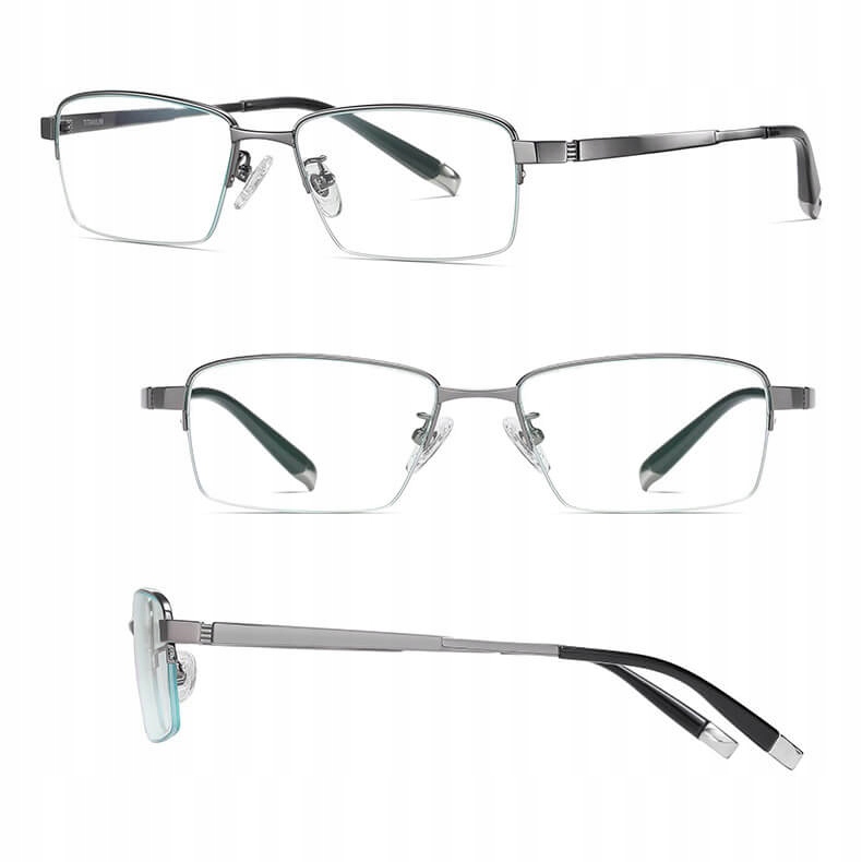 Ultralehké brýle Bez Dioptrií Titanové Blue Light pro počítač Pánské obroučky