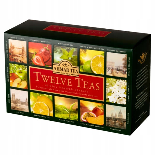 Levně Ahmad Tea Twelve Teas Sada aromatizovaných čajů 60 sáčků