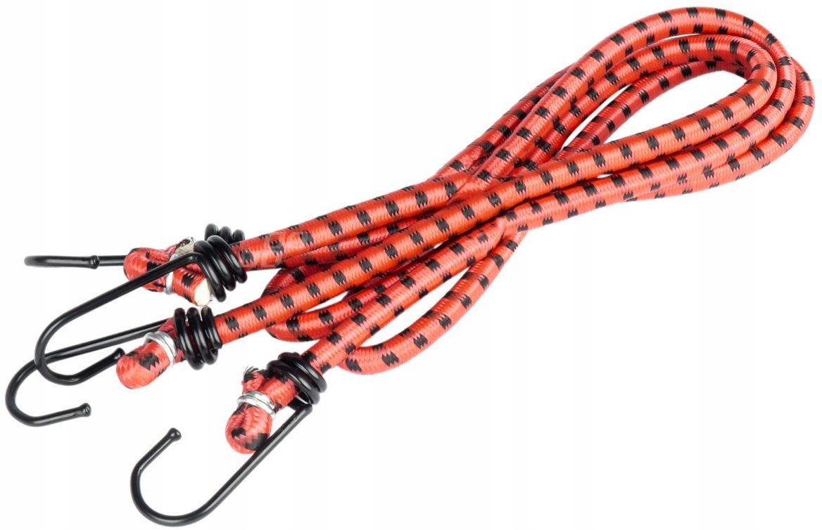 Linka Do Mocowania Bagażu itp. elastyczna 2x 150cm z hakami