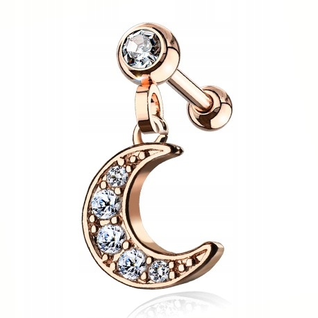 

Kolczyk do ucha wiszący 1,2/6 rose gold