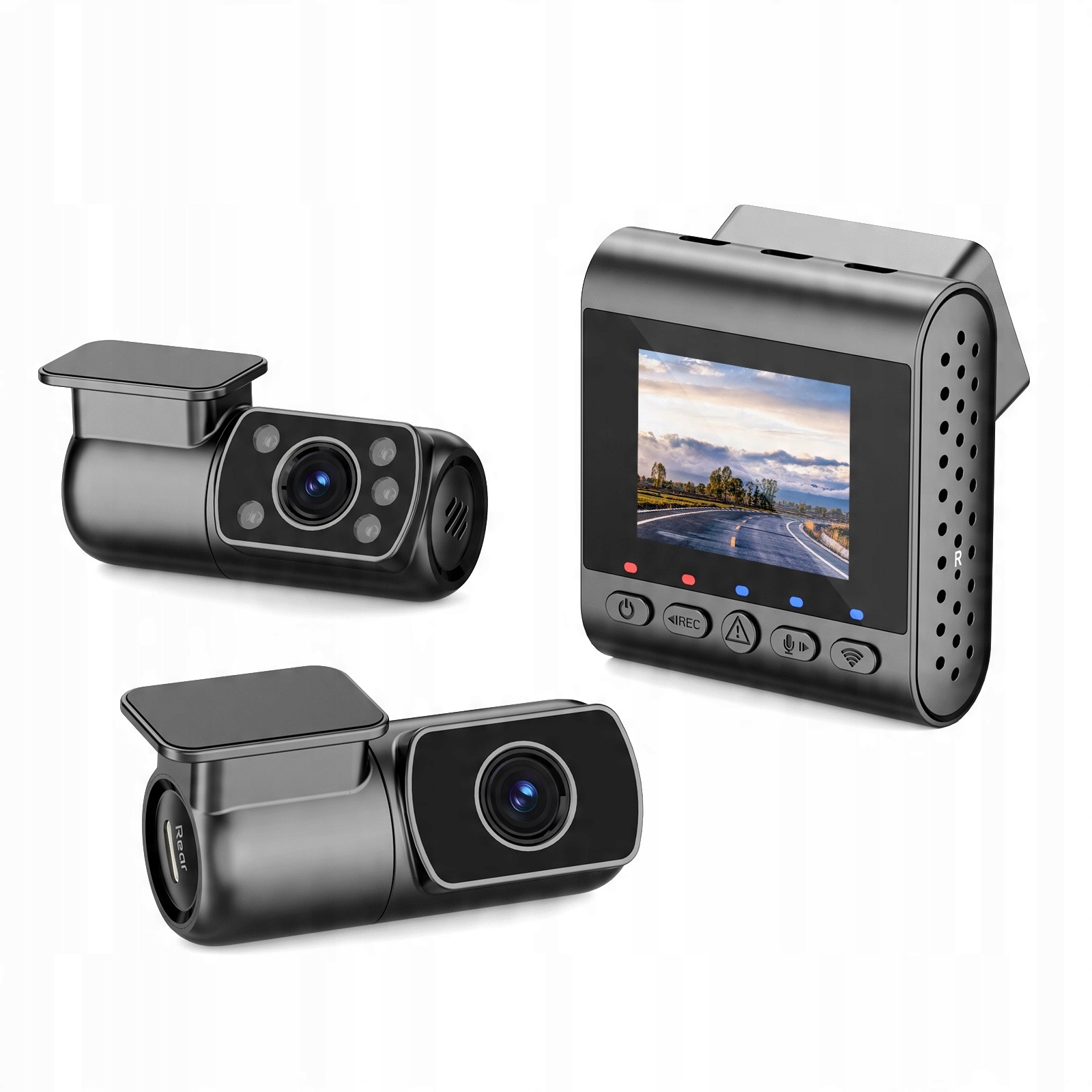Videorekordér Sjcam M60S 4K kamera do auta Predná Zadná Interiér