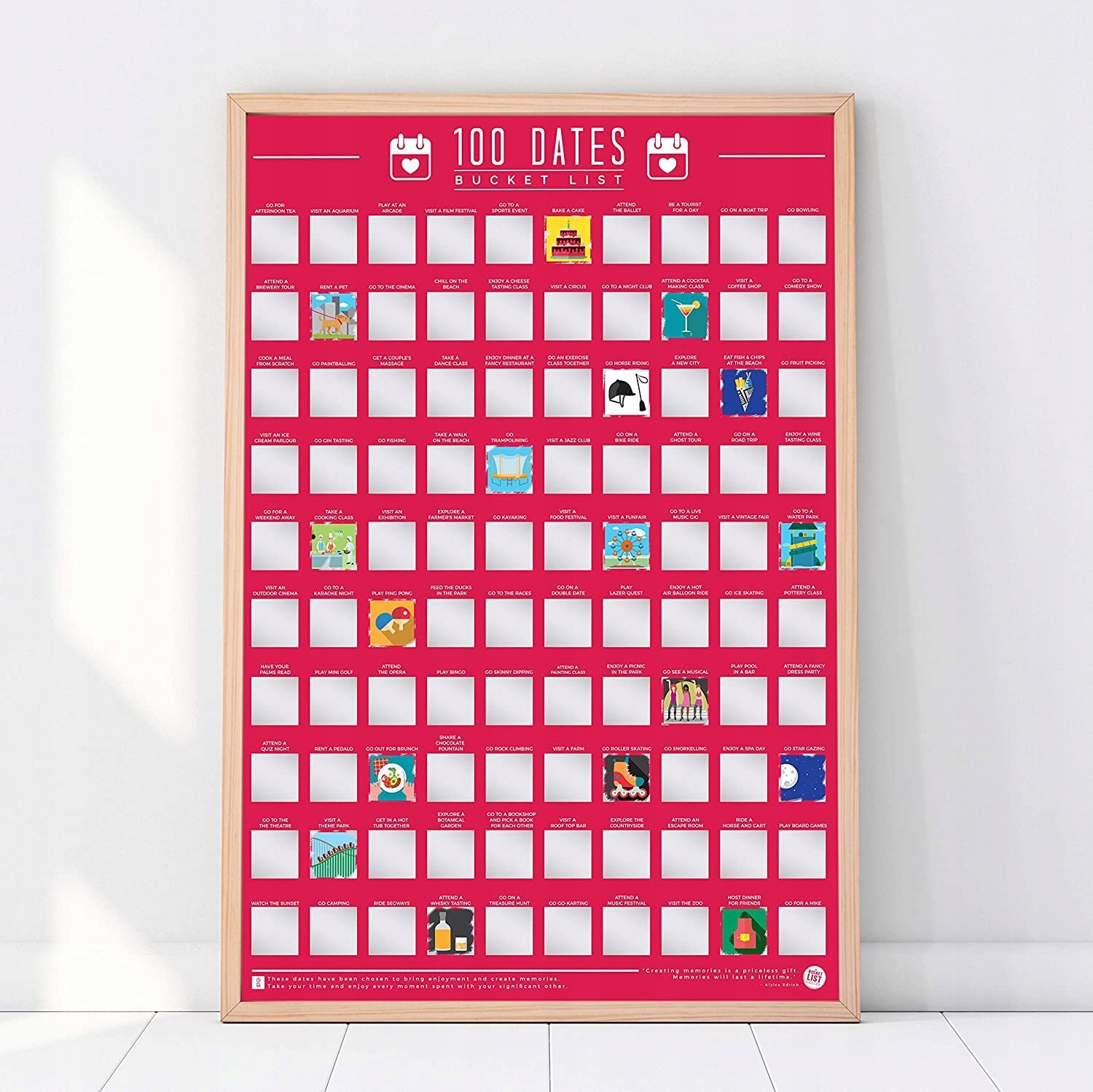 

Mapa Zdrapka Plakat Zdrapka 100 Naszych Randek