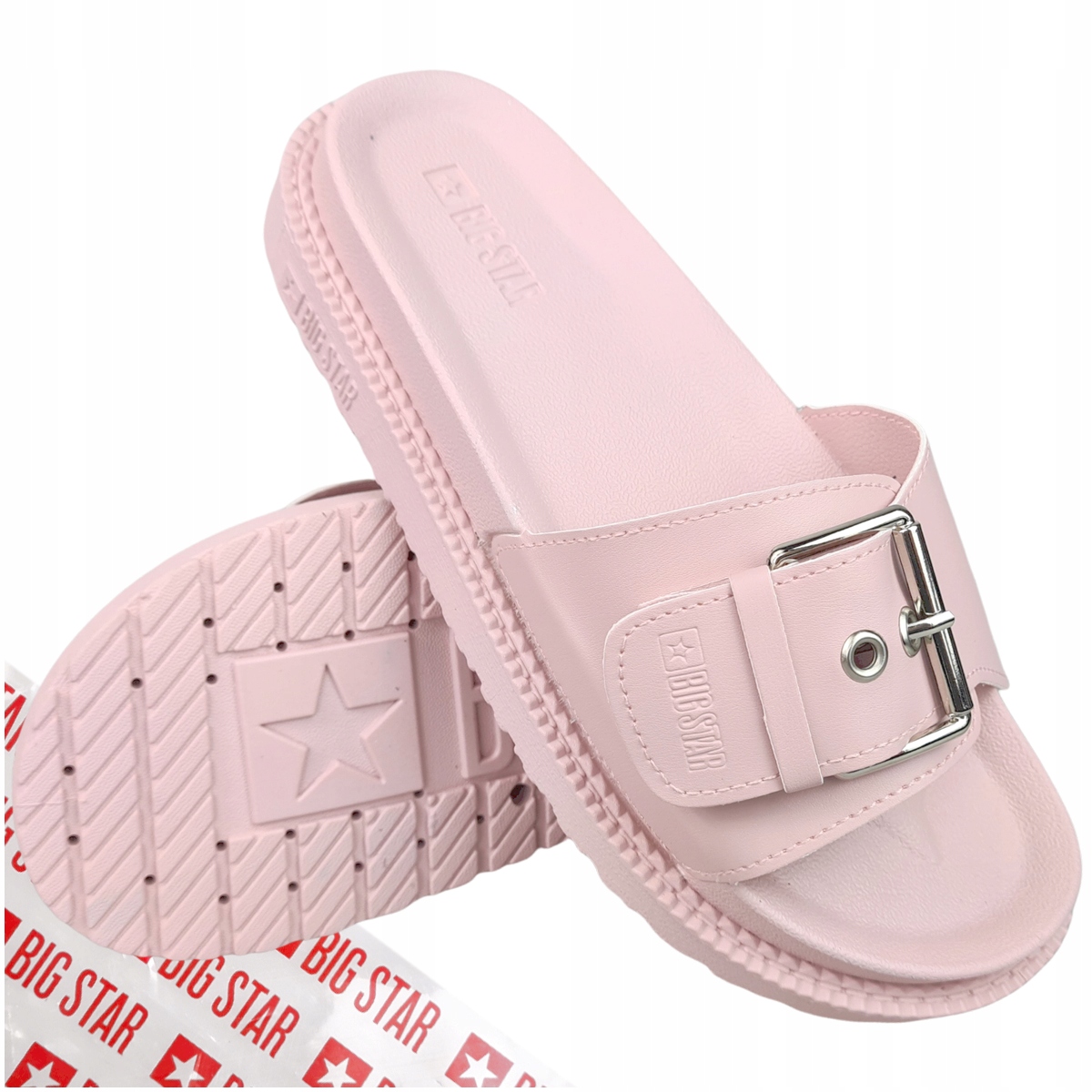 

Klapki Big Star damskie basenowe róż JJ274a308 39