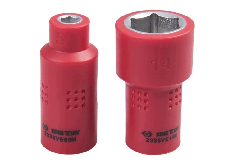 Nasadka Krótka Izolowana 1/4" 13mm x41mm 6-kąt Vde 1000V King Tony 2335VE13