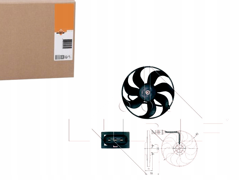 NRF47397 Ventilátor Chladiče Vw Golf 4/OCTAWIA 1, Asistent řidiče #33