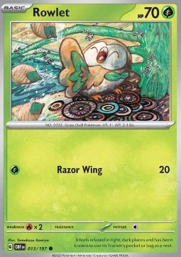 Karty Pokemon (obf 013) Rowlet
