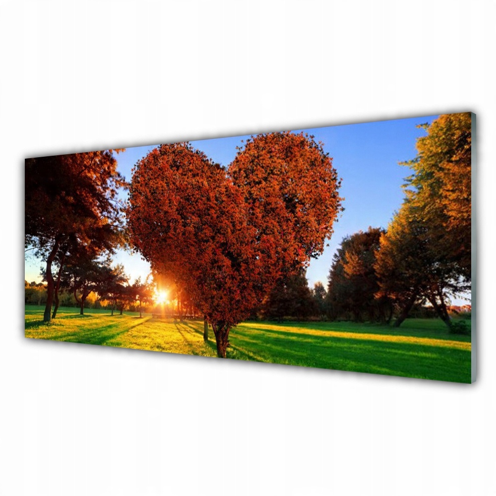 

Obraz akryl z grafiką 125x50 Drzewo Serce Natura