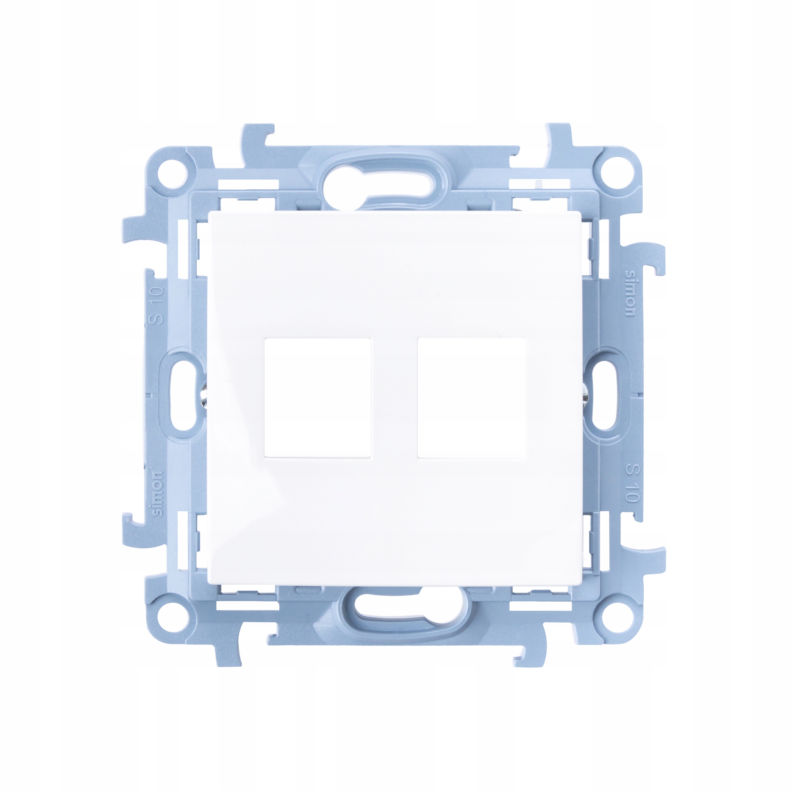 Simon 10 Gniazdo komputerowe pojedyncze RJ45 kat.5e, biały Kod producenta CKP2.01/11
