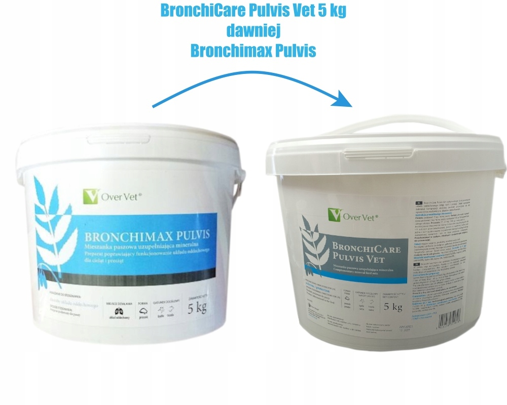 Bronchicare (dawniej Bronchimax) Pulvis Vet 5KG dla prosiąt i cieląt.