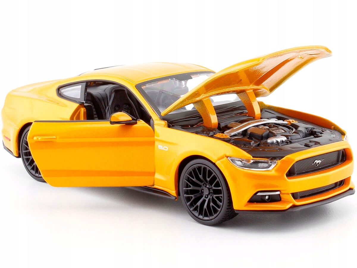 Ford Mustang Gt 5.0 2015 Oranžová Maisto 1:24 Kovový Model Auta