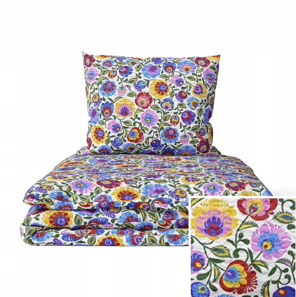 Krepové povlečení 160x200 Povlečení 70x80 Hrubá Polská Bavlna Lovecká bílá barva