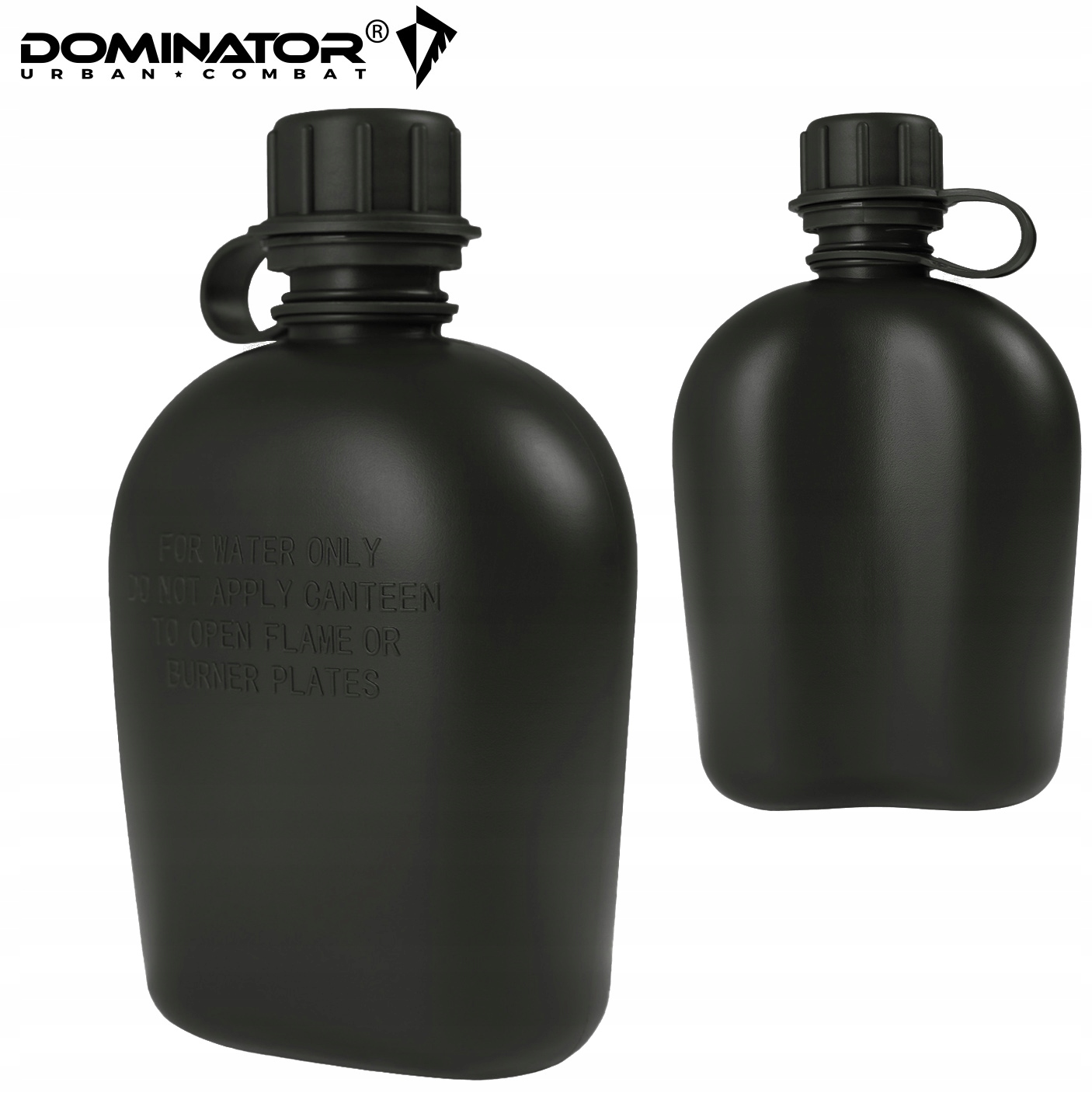 Manierka na wodę Wojskowa Turystyczna Bidon Dominator 1QT 1L czarna EAN (GTIN) 5905101227125