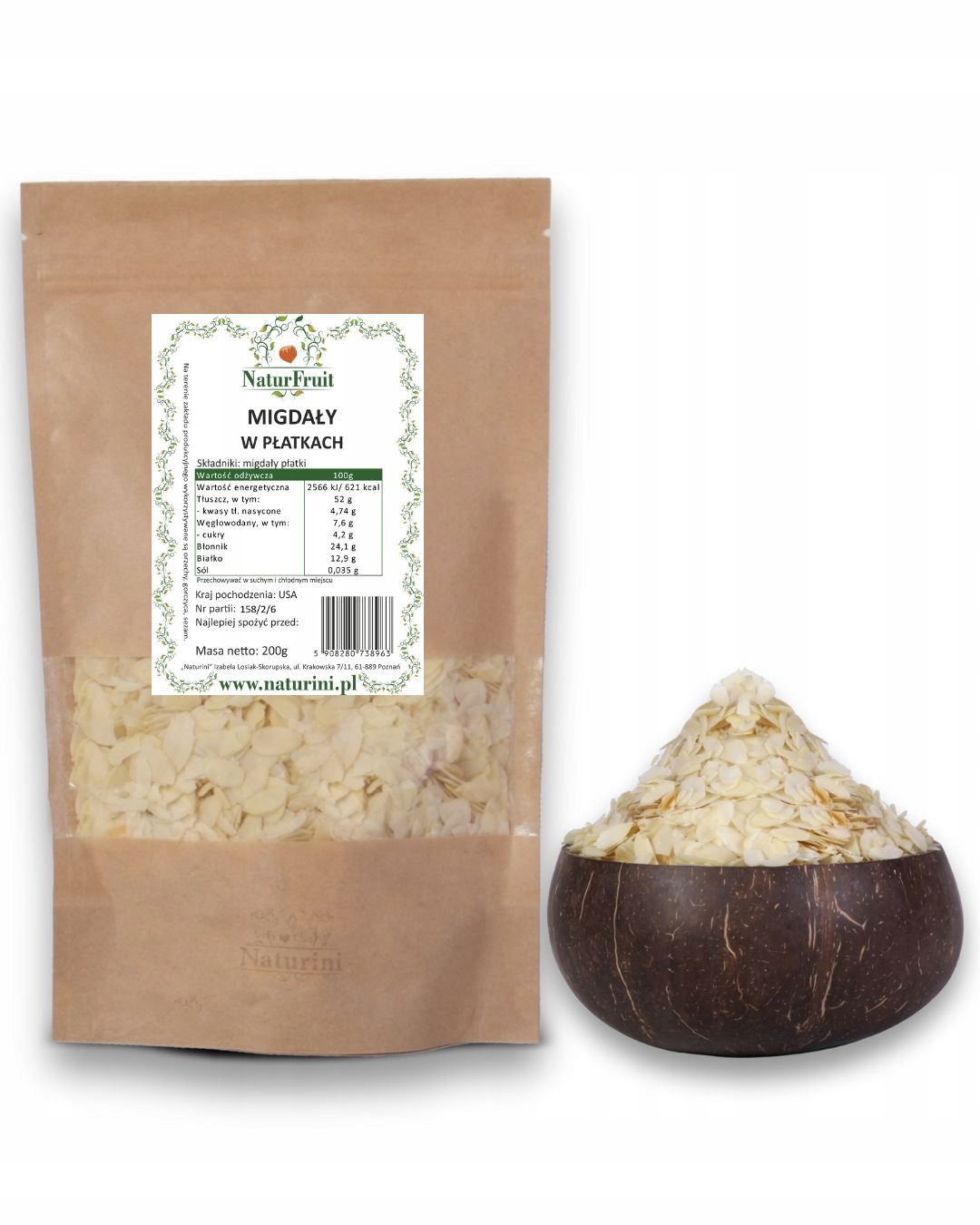 Levně Mandlové Plátky, mandle plátky 1 kg Celé 100% Přírodní