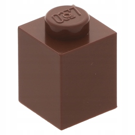 

Lego Klocek zwykły 1x1 3005 brązowy 4 szt.