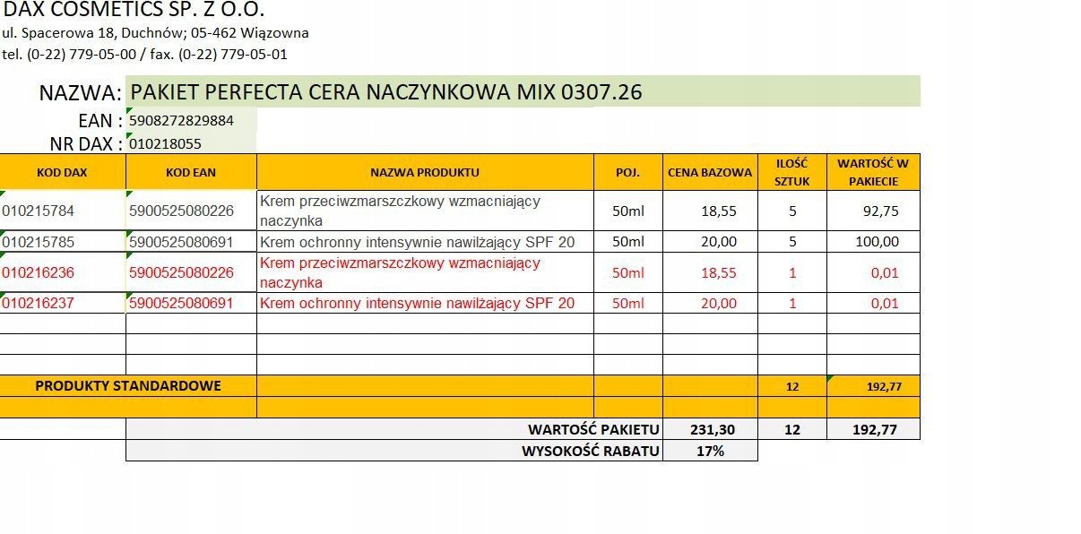 Dax Sada 2026.06 Perfektní Pleťová Směs