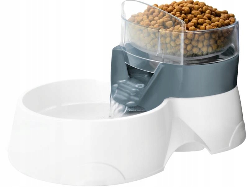 Levně Fontánka Pet Feeder s miskou pro krmení Ebi šedá 28x19