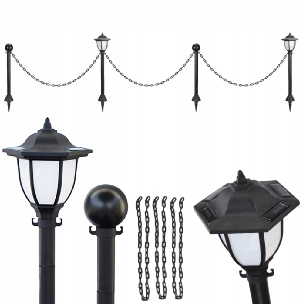Lampka Lampki Ogrodowe Solarne Zestaw Ogrodowy Łańcuszek Do Ogrodu
