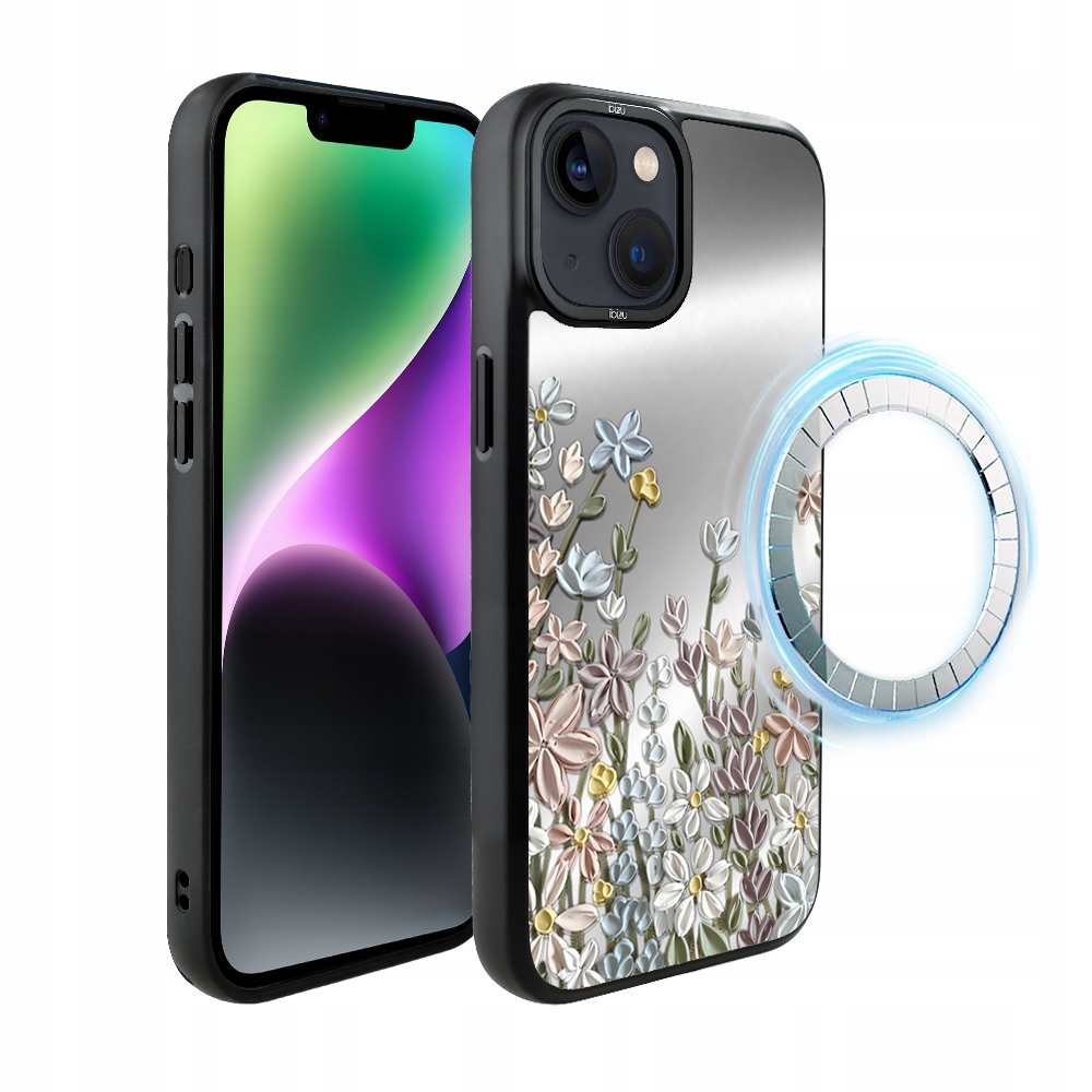 Pouzdro pro iPhone 14 Plus Ibizu DropGuard Matt s MagSafe, Jarní louka