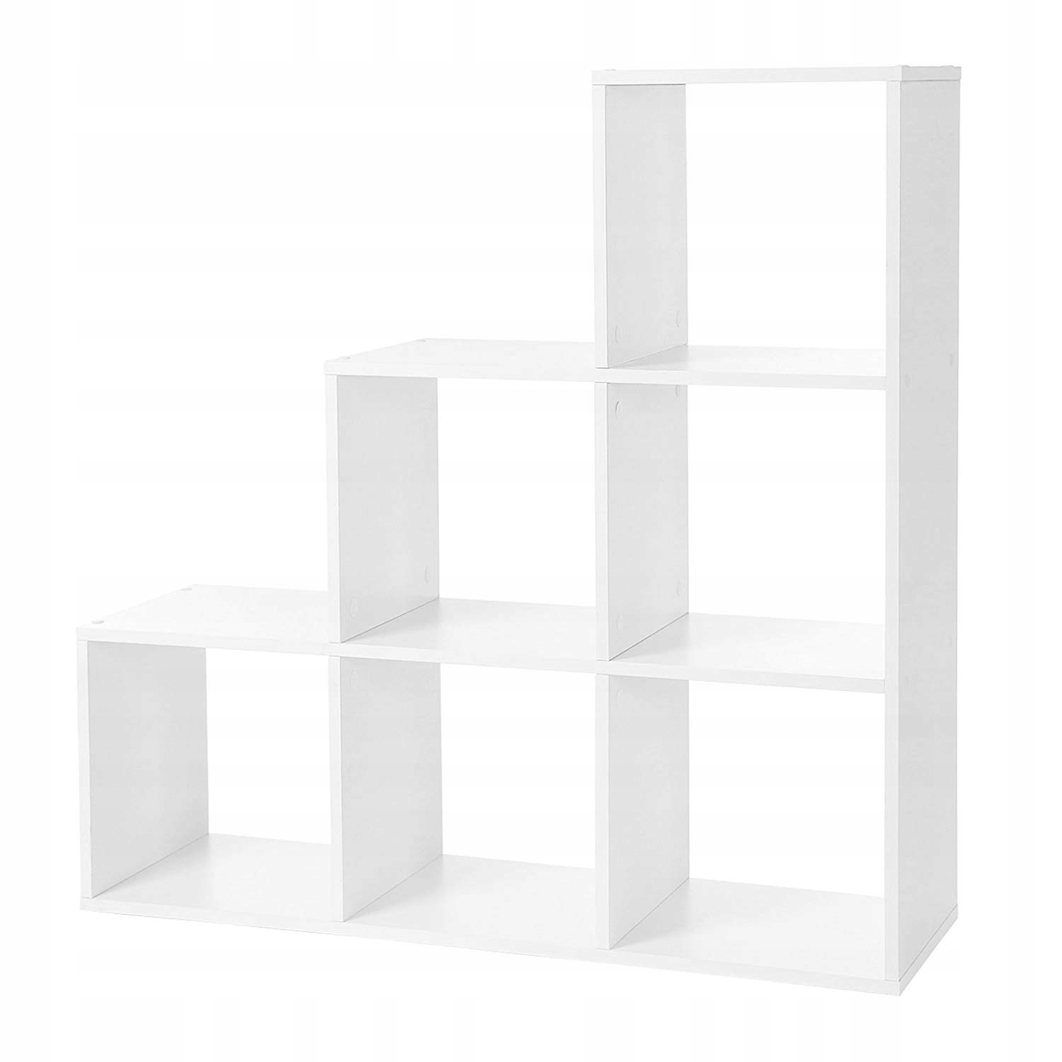 Štýlový biely regál na knihy, praktický a elegantný do izby a obývačky