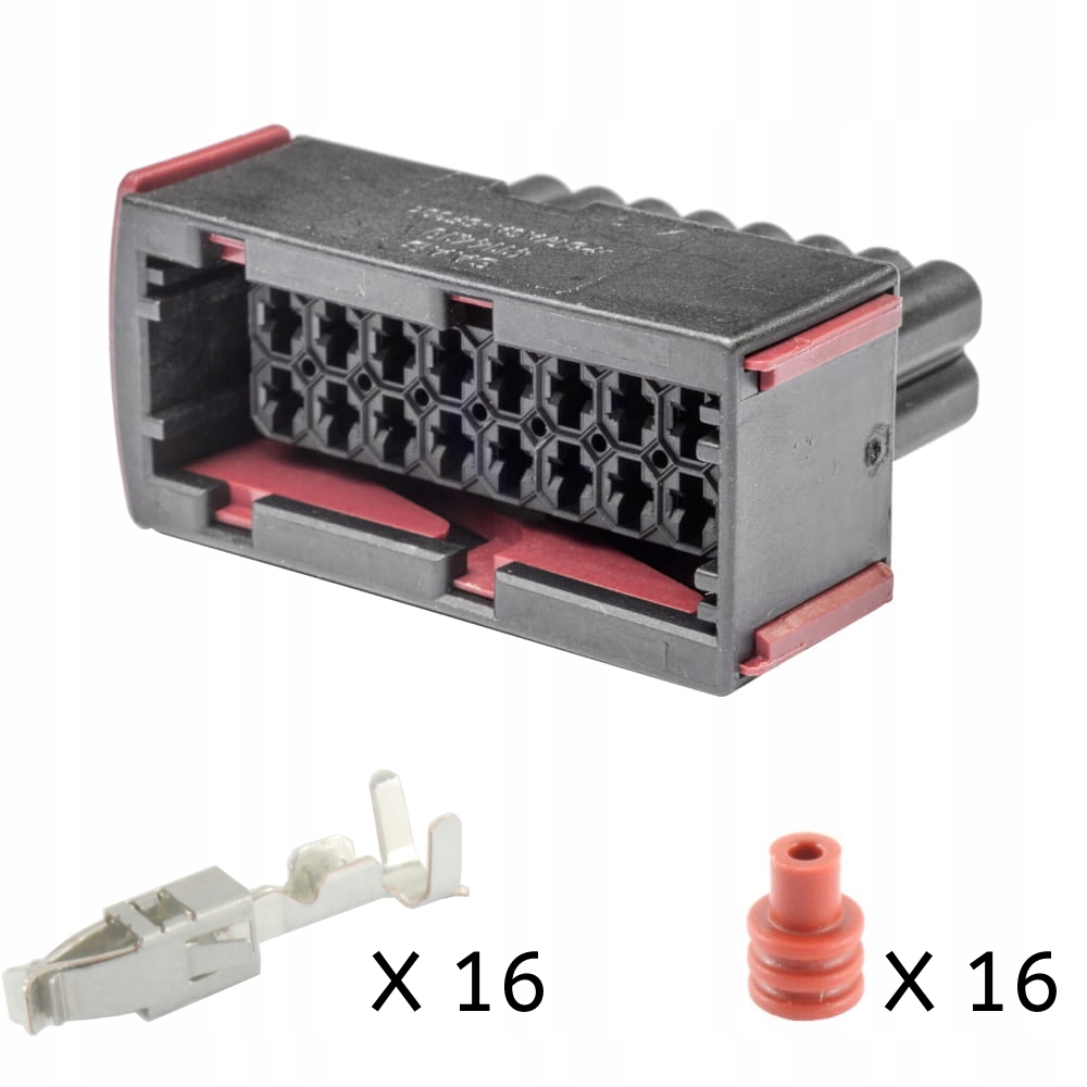 

Wtyczka, Kostka 1-967242-1 (komplet z pinami)