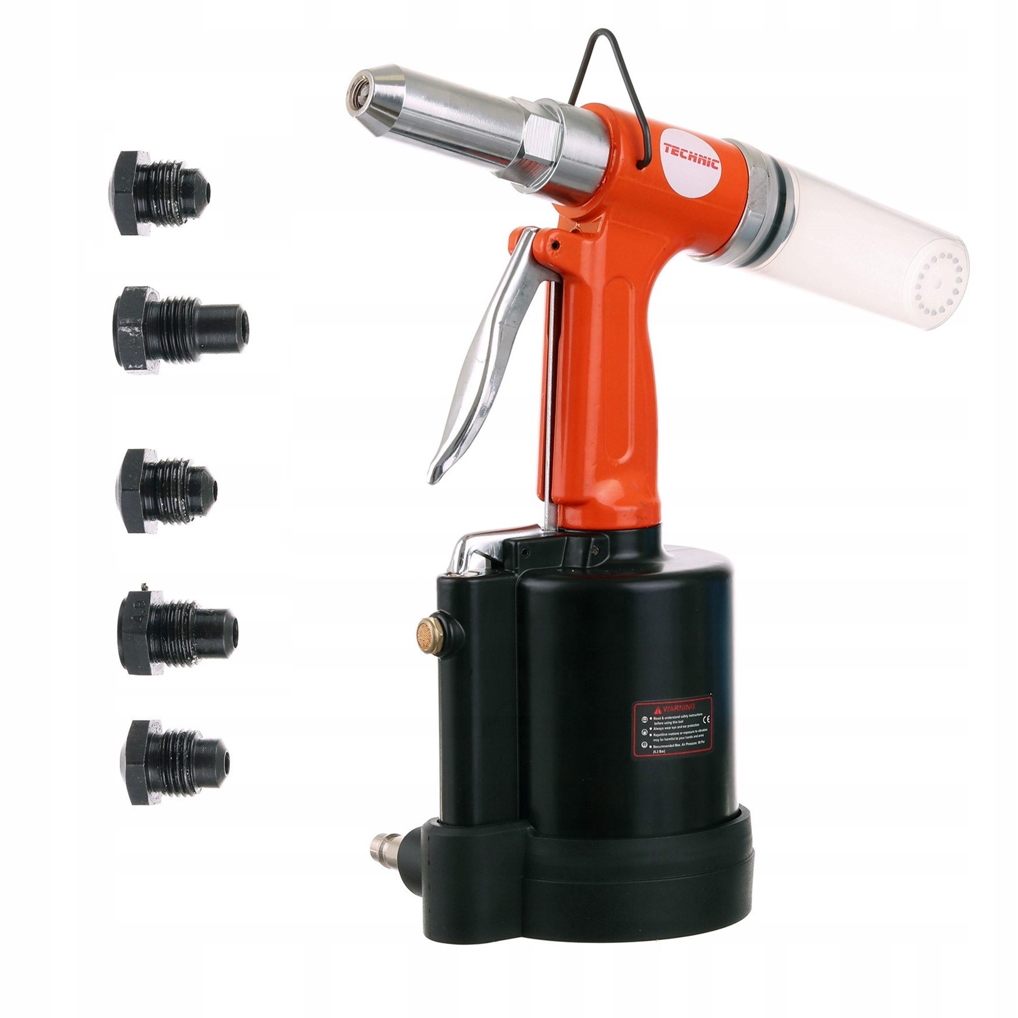 Nitownica Pneumatyczna 2,4-6,4mm Stal 1400 Kg Marka TC Technic