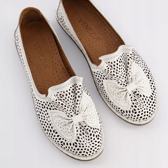 Venezia 301 148-1 WHITE biały r.39 mokasyn ażurek Kod producenta 301 148-1 WHITE