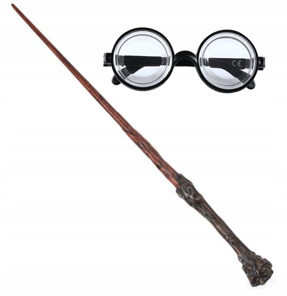 

Różdżka 44cm Okulary Ze Szkłem Strój Harry Potter