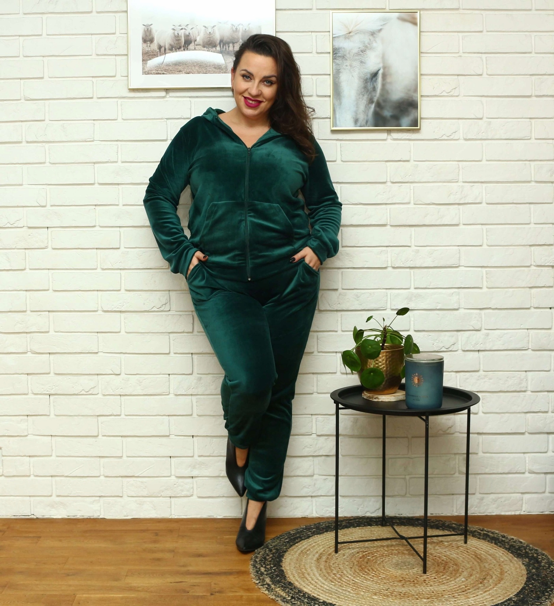 

Komplet dresowy Plus Size r. 4XL zielony
