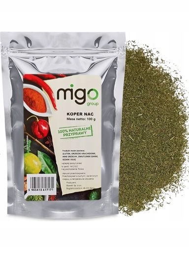 Levně 8 x MIGOgroup, Koper Nať, Kopr sušený 100 g MIGOgroup