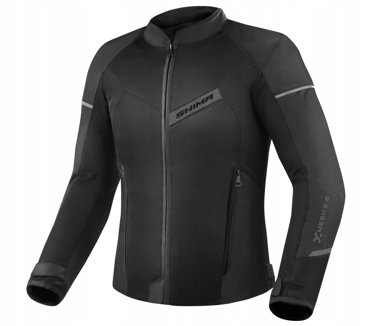 Motocyklová Bunda Shima X-mesh 2.0 Pánska Čierna Letná Čierna
