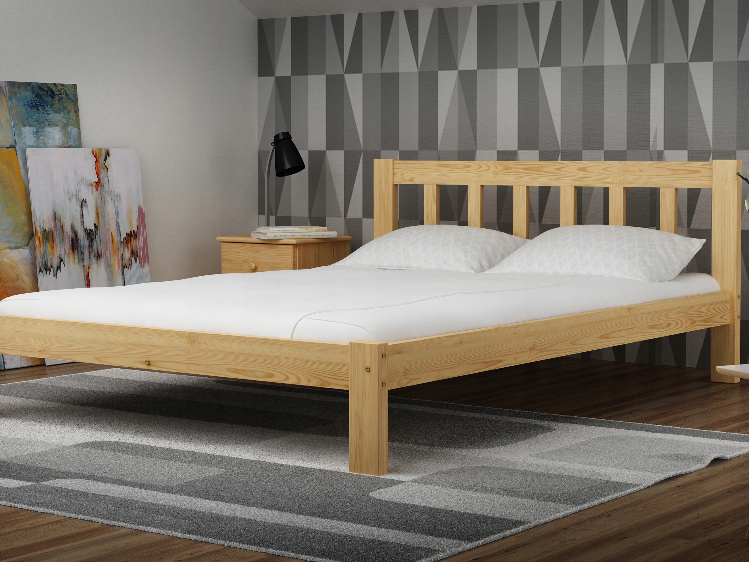 

Łóżko 140x200 Ofelia Zagłówek Sosna Exclusive