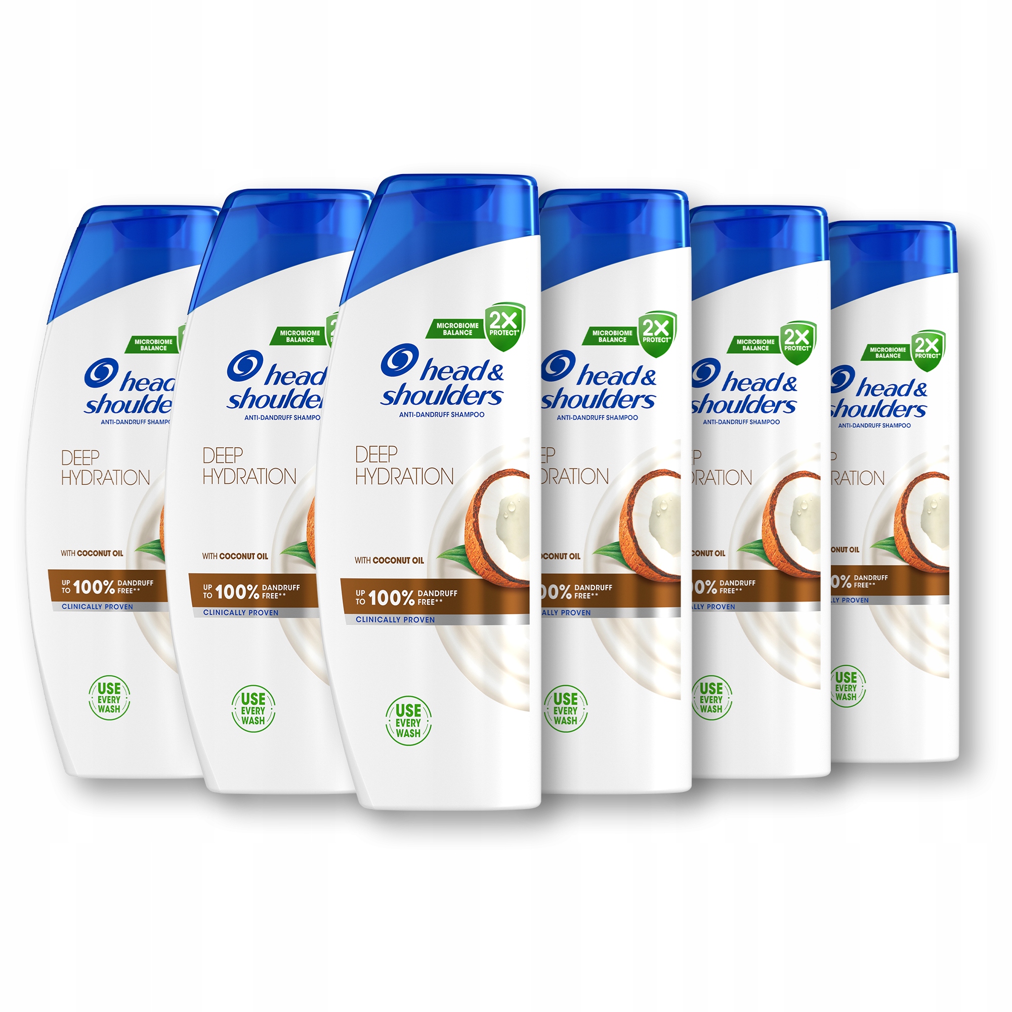 Head & Shoulders Deep Hydration Szampon do włosów, 6 x 400 ml