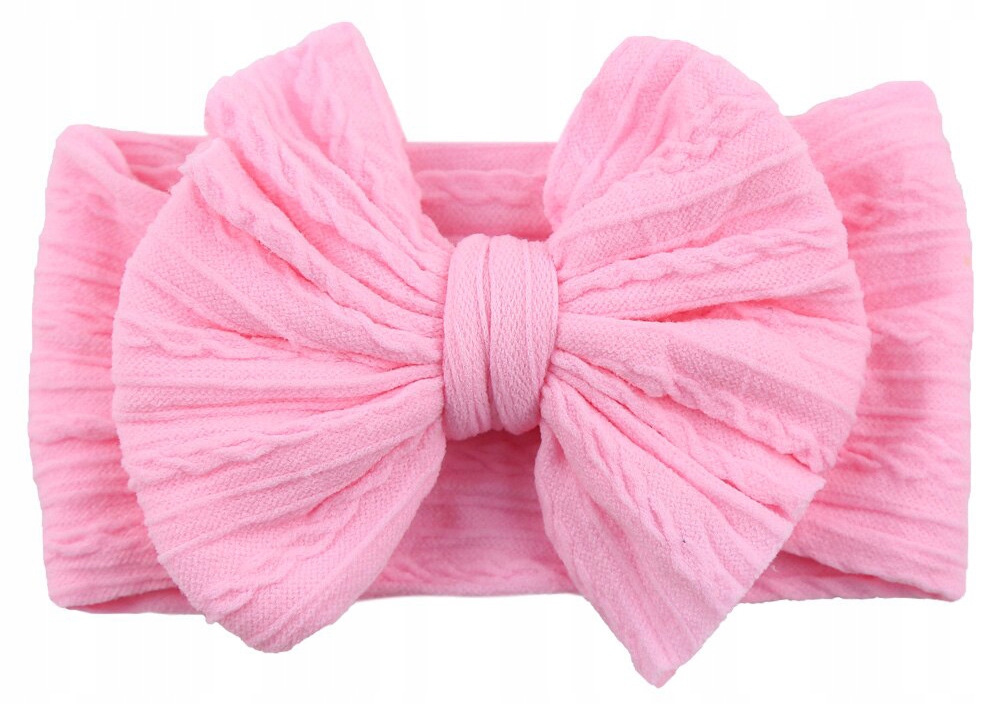 Opaska na głowę dla niemowląt z kokardą, szeroka