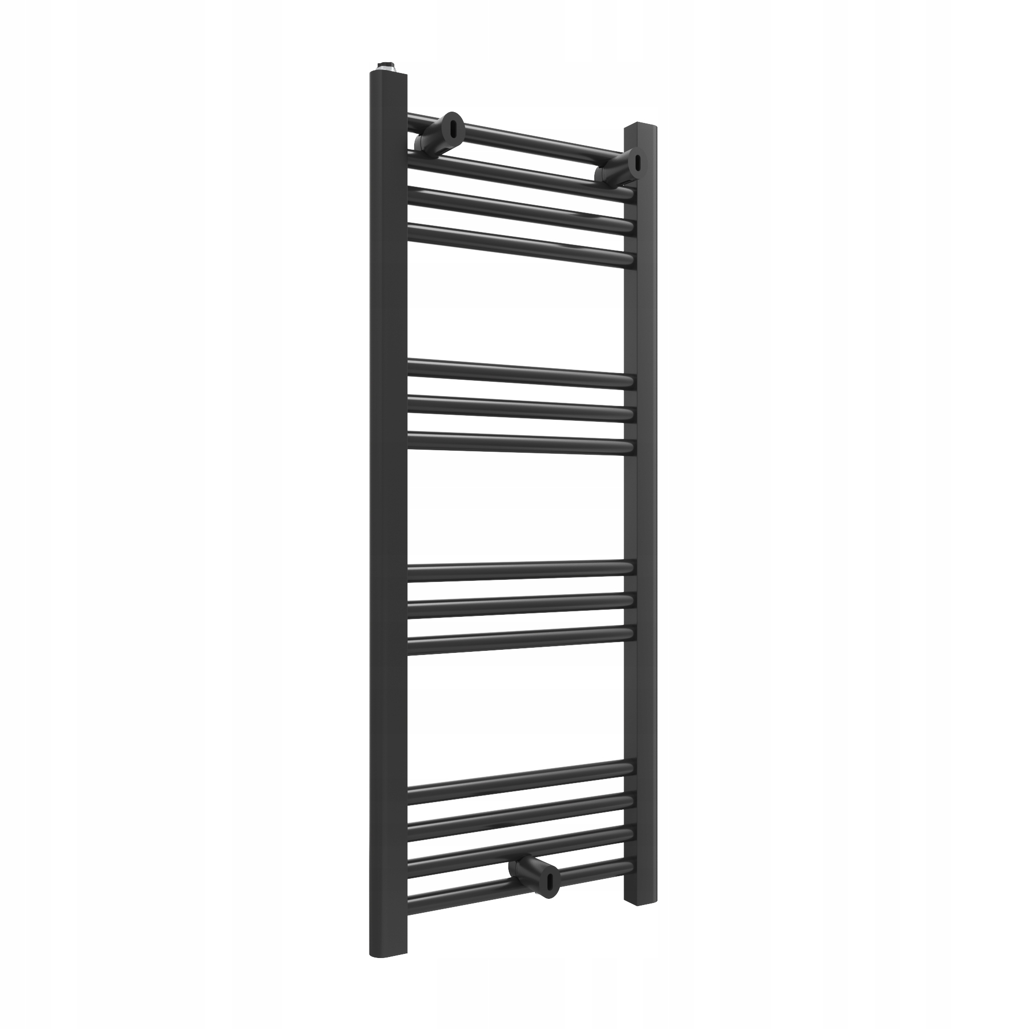 Kúpeľňový Rebríkový Ohrievač 40/100 cm Čierny Kaloryfer Moderný Puerto