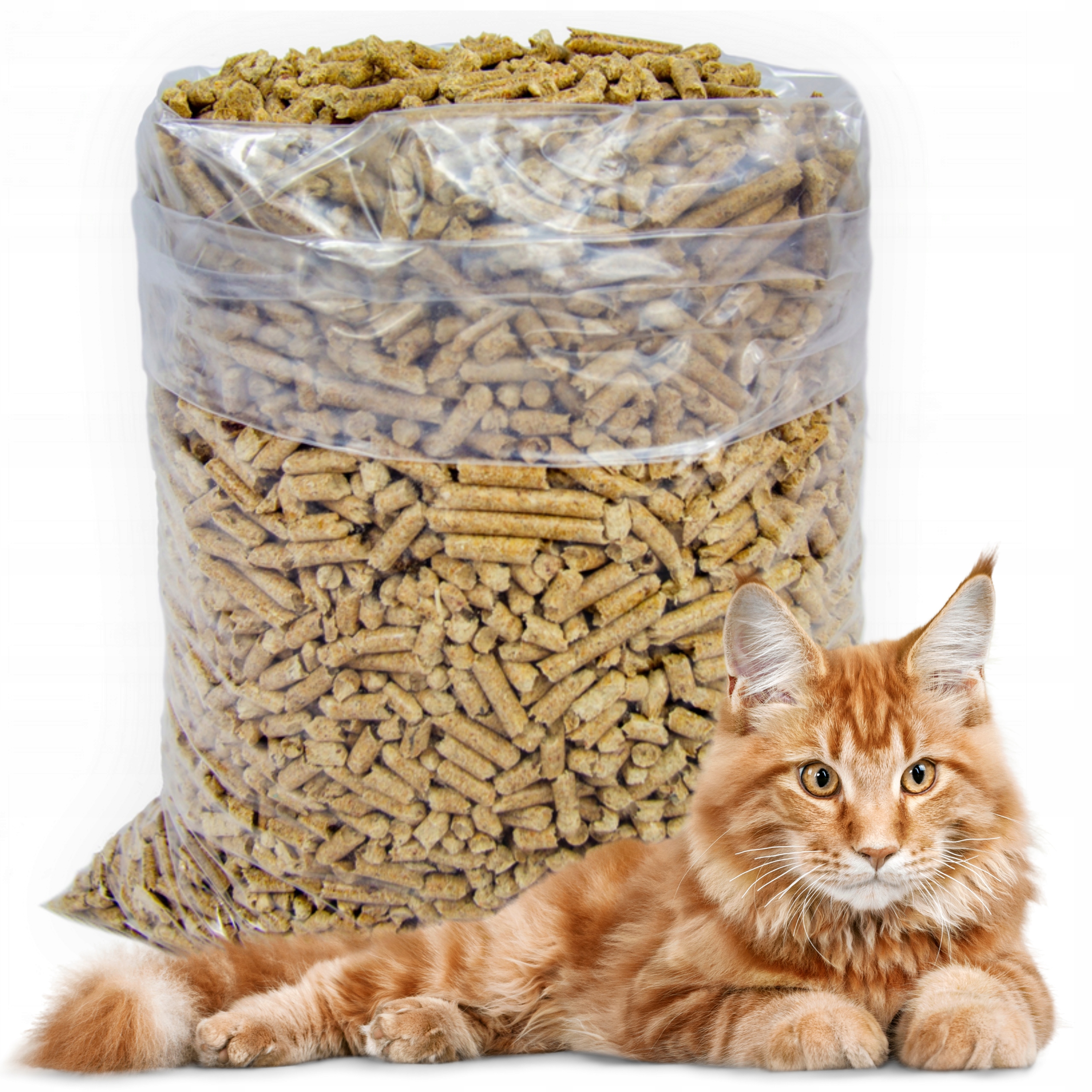 Levně Dřevěná Kočičí Stelivo Pro Kočky toalety, Ekologická, Biologická, 20 kg