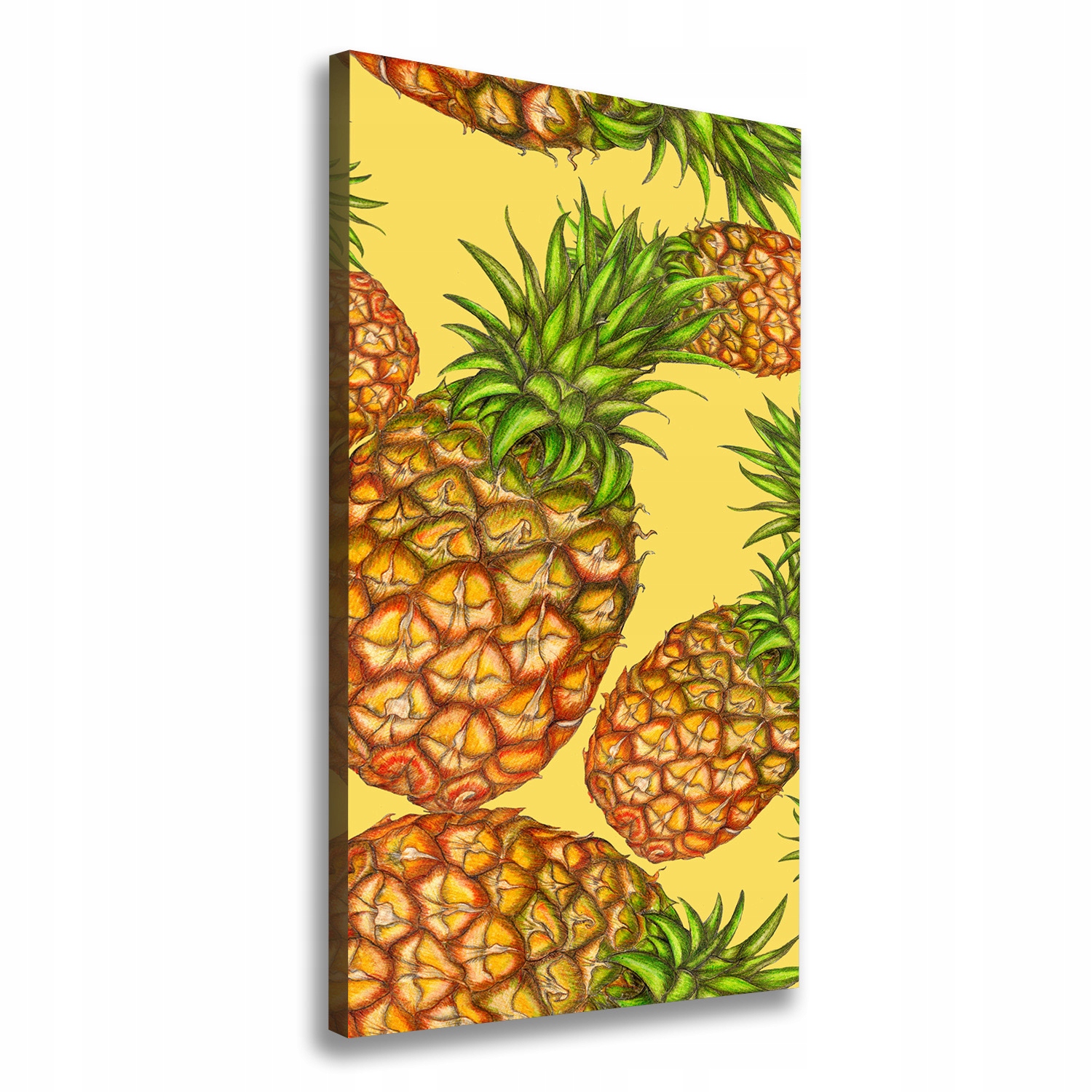 

Nowoczesny obraz canvas na ramie Ananasy 70x140 cm