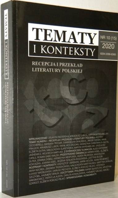 Tematy I Konteksty Nr 10 (15) 2020