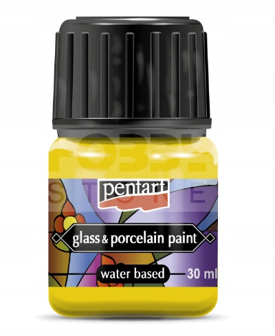 Farba Żółta Do Porcelany Szkła Metalu 30ml Pentart