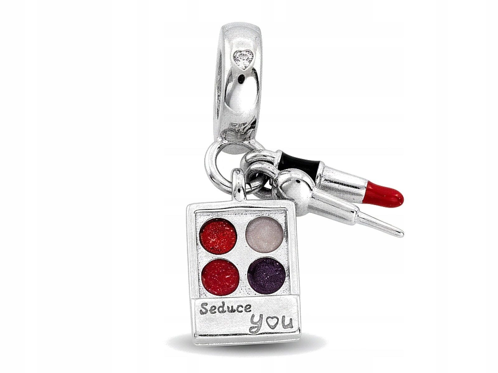 Stříbrný přívěsek 925 Charms make-up vizáž přívěsek na náramky pro ni