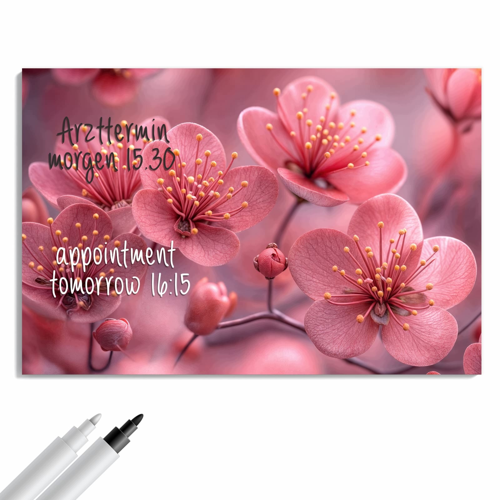 Magnetická tabule Květiny třešní 60 × 40 cm