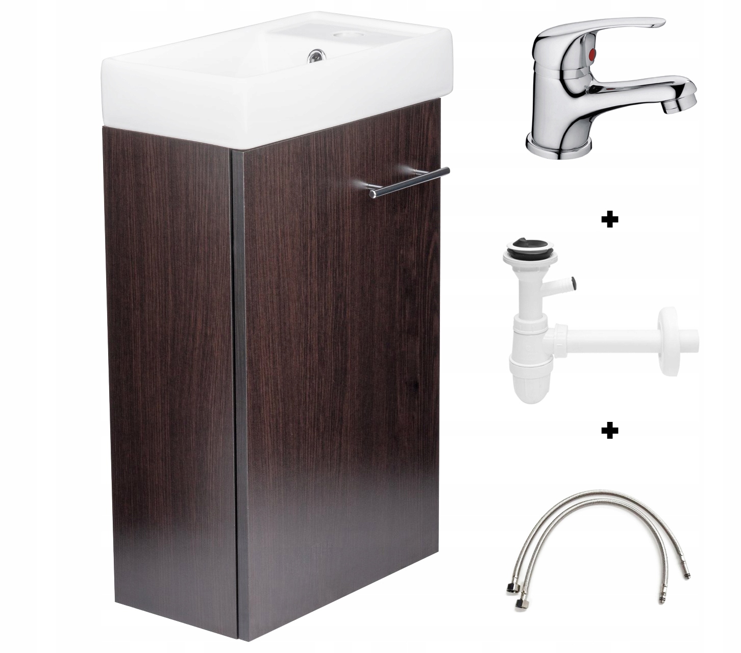 

Szafka Łazienkowa Z Umywalką 40 Bateria Syfon