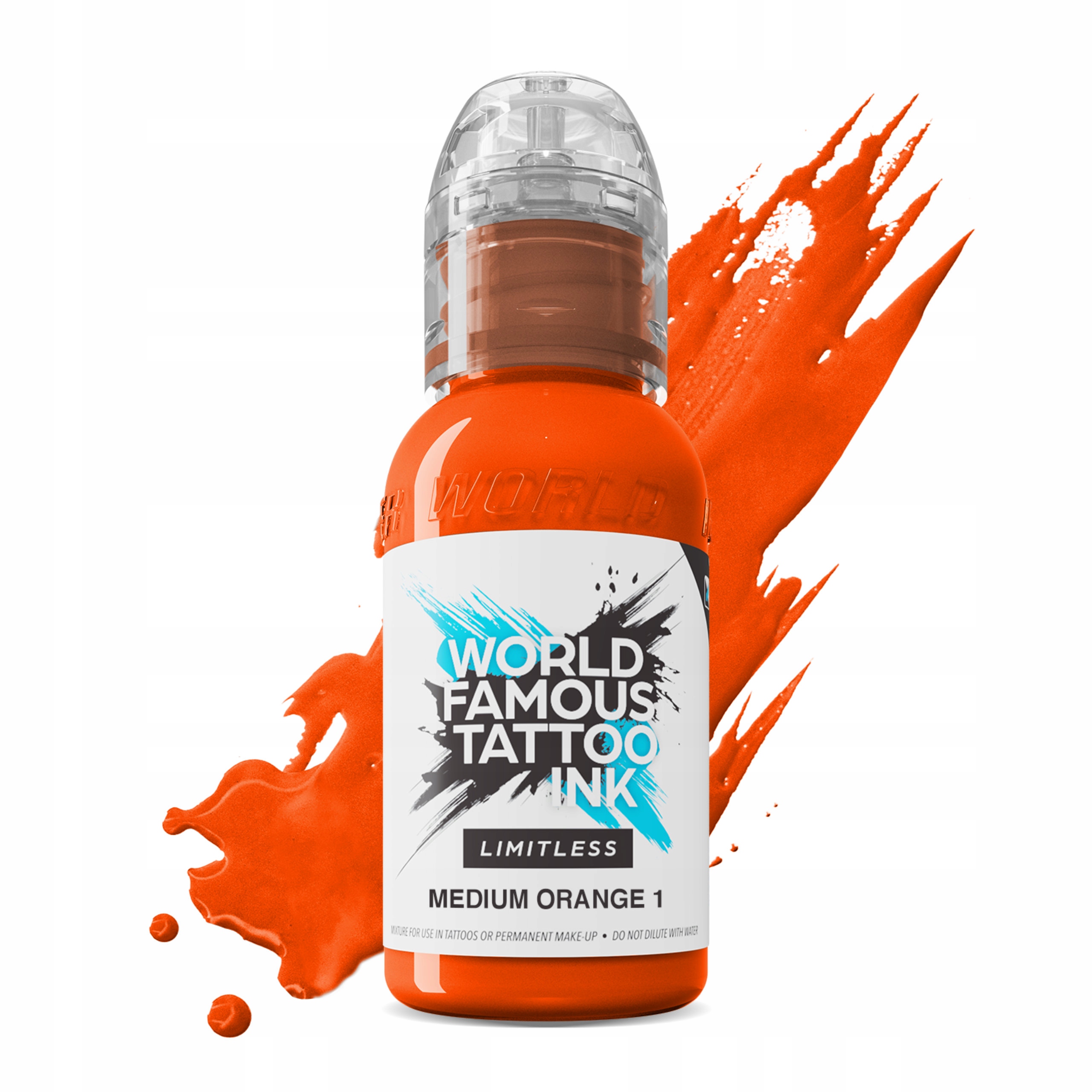 WORLD FAMOUS INK | MEDIUM ORANGE 1 | 30ml | Limitless | Farba do tatuowania Marka inna marka