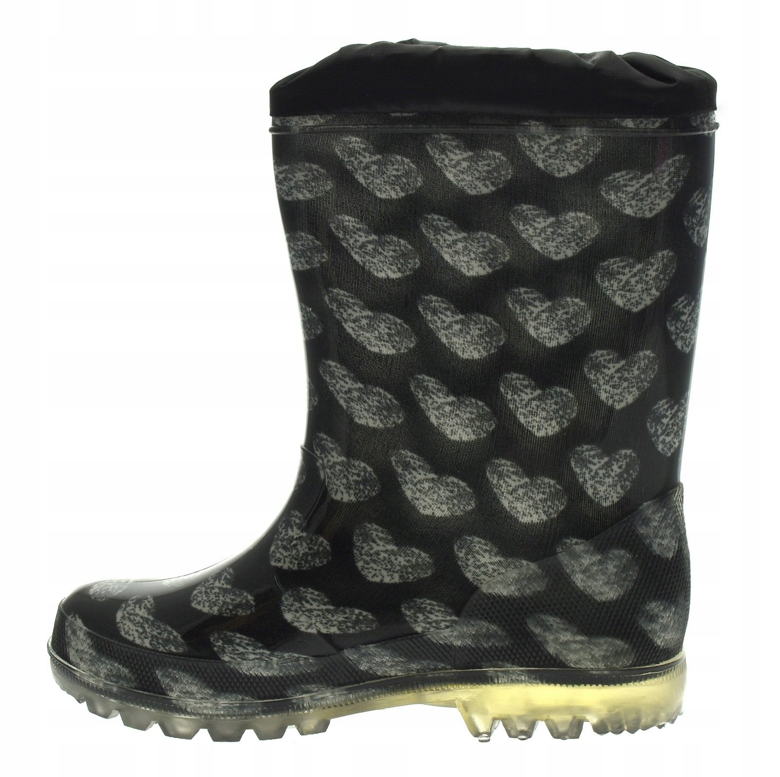 Kalosze dziecięce dla dziewczynki Wojtyłko r.32 Kolor czarny