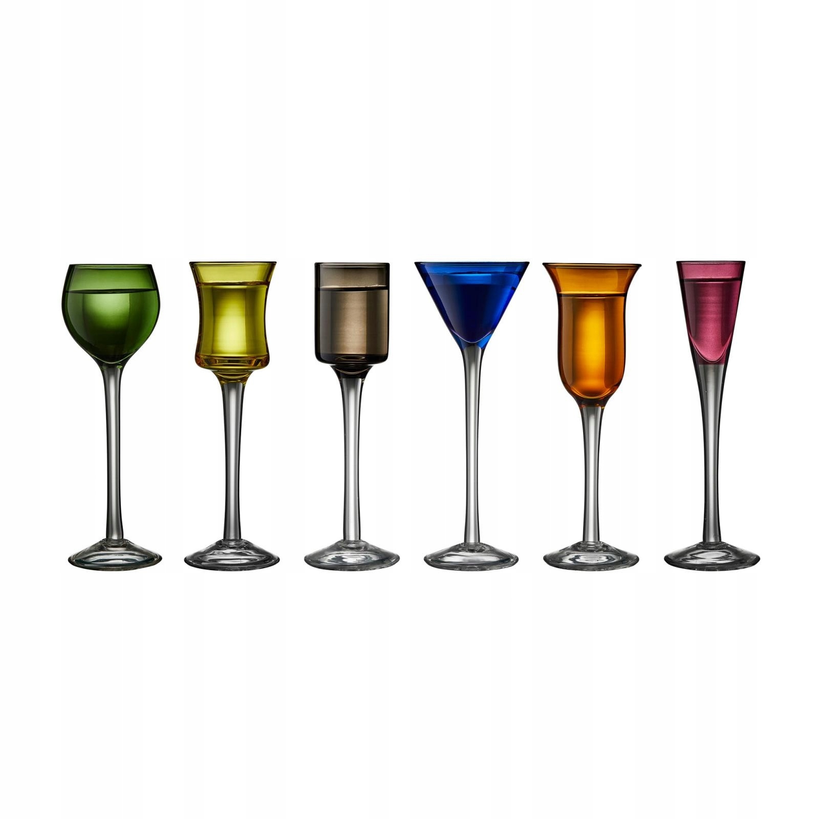Poháre na šnaps Aquavit 6 ks mix, Lyngby Glas
