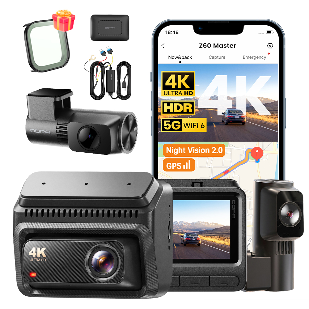 Kamera Ddpai Z60 Master Videorekordér 4K Hdr Zadní Interiér 4G Modul