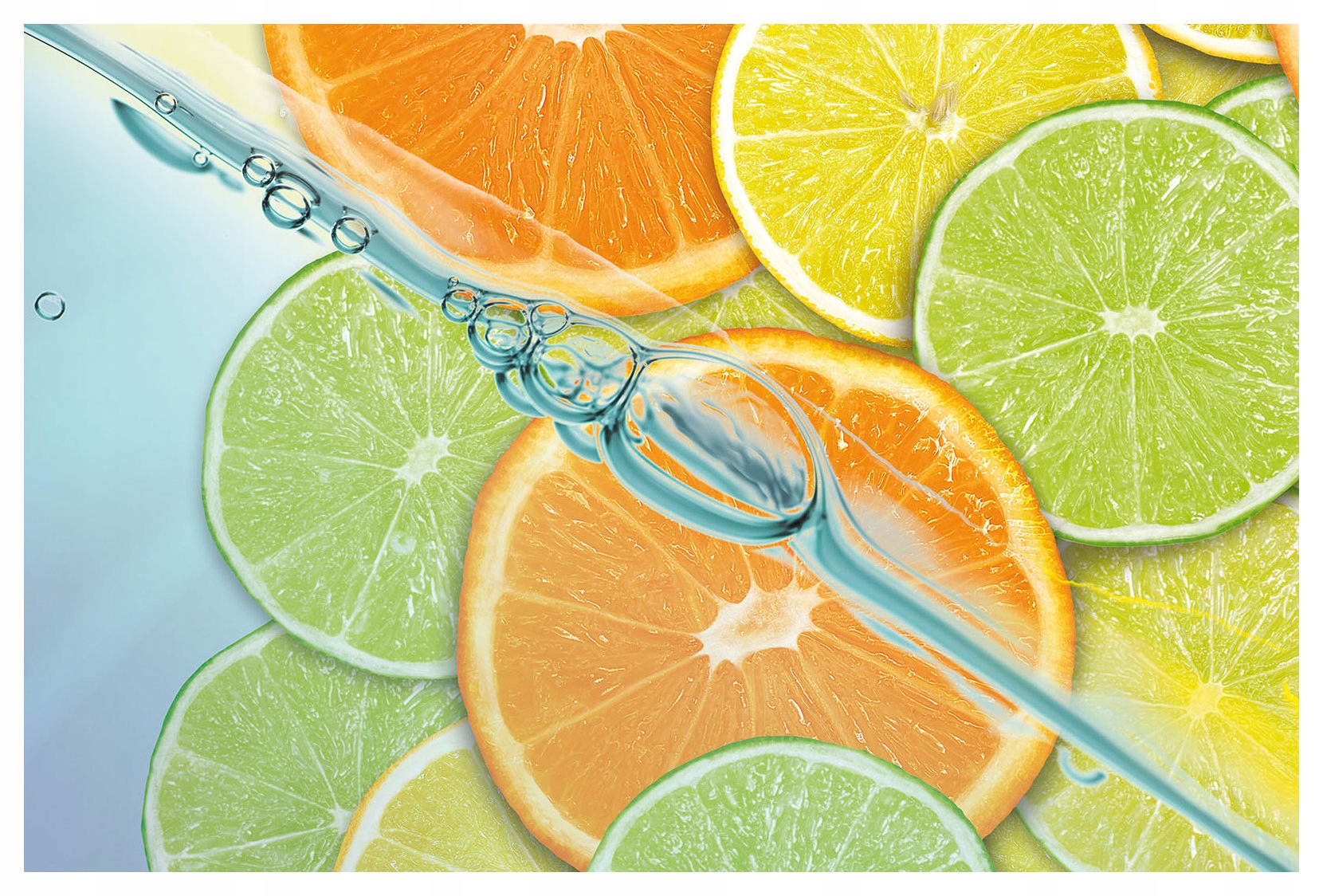 Fototapeta Čerstvé citrusy Pomaranč vinylová limetka 208x146 lepidlo