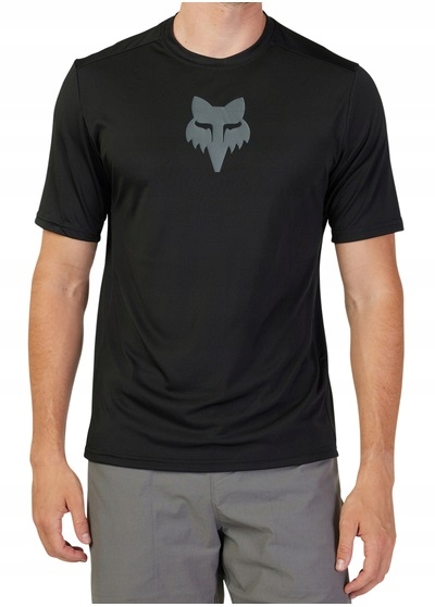 Koszulka Rowerowa Short Sleeve Fox Ranger Lab Head Tru Dri Jersey Black M