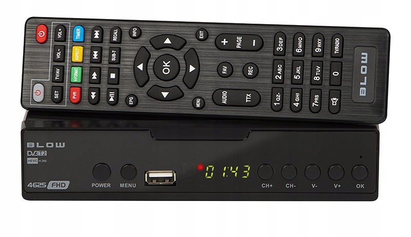 Přijímač DVBT2 H265/4625 internet Tv digitální pozemní