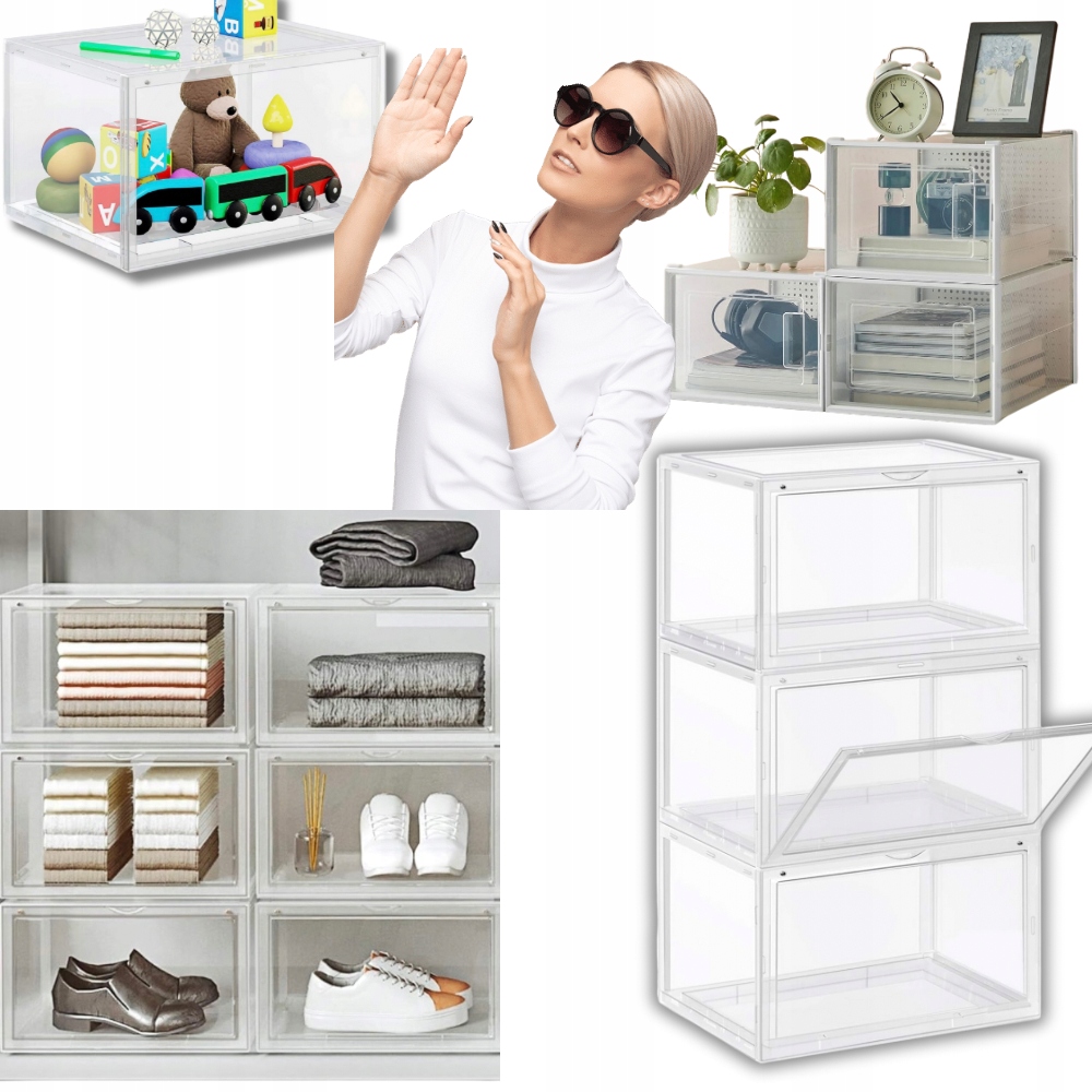 Organizér Krabička Prémiový Kontejner Regály Na Ukládání Bot Akcesoria