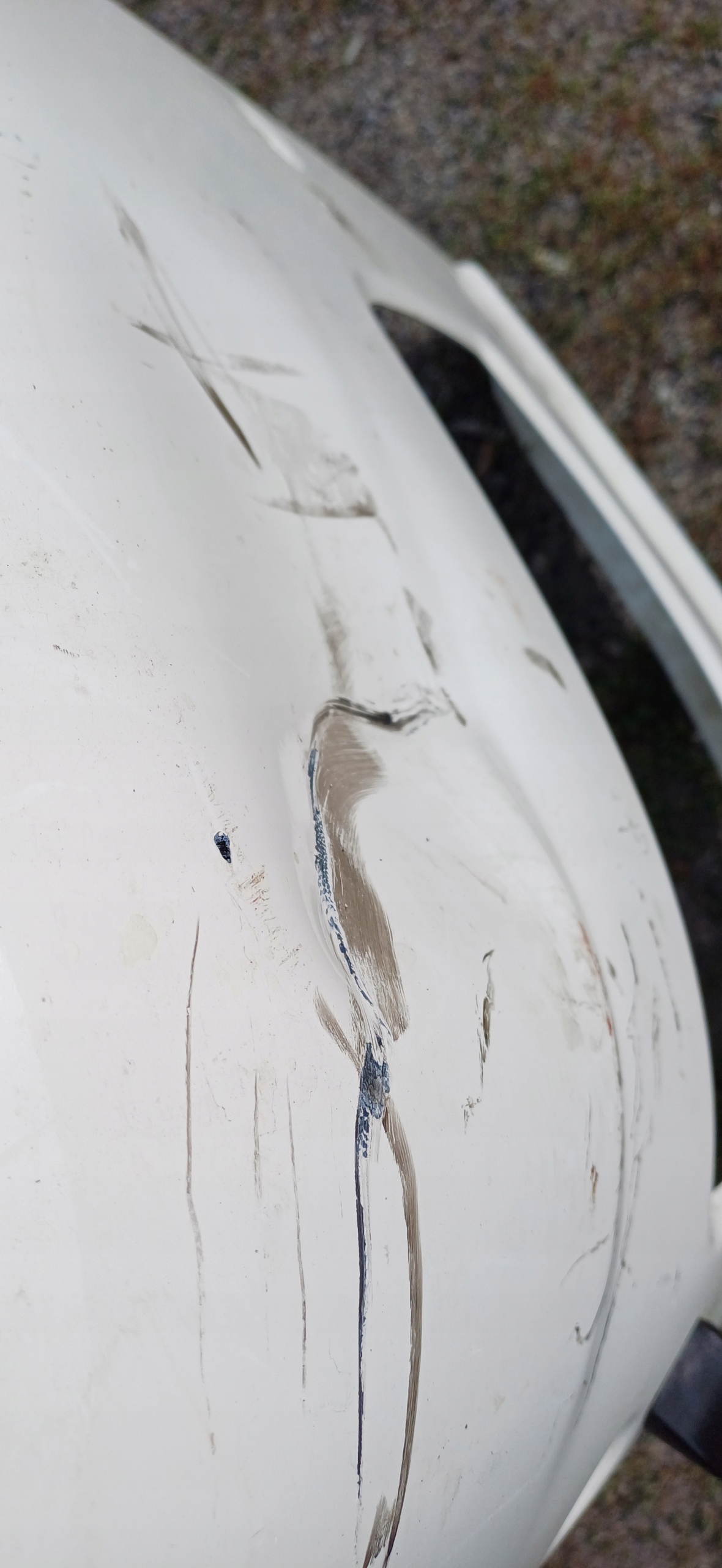 MAN TGX side corner of a bumper side